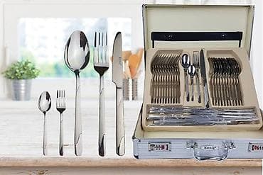 Komplet escajga König u koferu – set za 12 osoba - Materijal