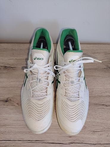 ASICS tenis patike – model 1041A089, bela/zelena kombinacija. -