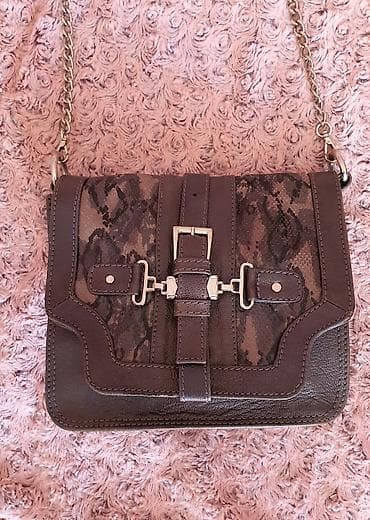 Torba je izdrađena od prave prirodne kože. Moderna, maslinasto — 2