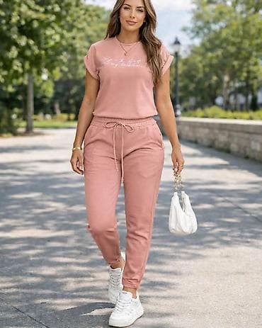 perika cena: Dvodeleni ženski komplet – majica kratkih rukava i donji deo — 1