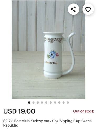 stare gramofonske ploce cene: Solja nova Epiag porcelan,cehoslovacka 1950g+. Solja za — 10