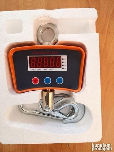sef za ključeve: Digitalna kranska vaga (Crane Scale) sa kukom - LED ekran sa crvenim — 5