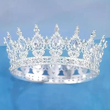 šnala za novac: Luksuzna kruna/tiara sa bogatim baroknim dizajnom - Materijal: legura — 10