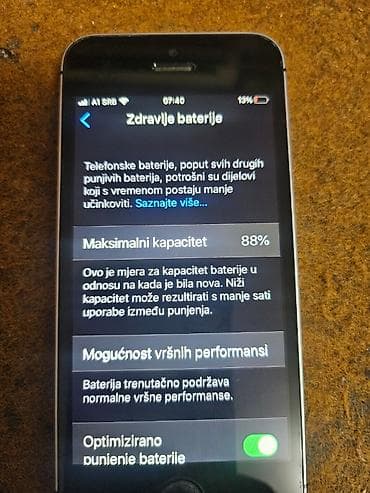 Kućni aparati: Apple iPhone SE (1. generacija) – 32 GB BH 88% Space Gray telefon je — 8