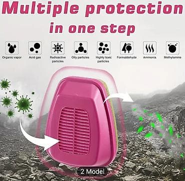 Mašine za čišćenje i održavanje: ✅ Zaštitna maska za celo lice 60923 + filteri Nova profesionalna — 6