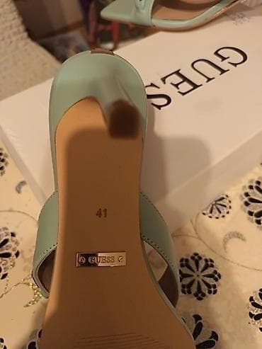 Cipele: GUESS ženske sandale – model FL6 (kolor AQUA) - Elegantne papuče na — 5