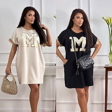 ✅Ženska mini haljina – oversize kroj, art. - Model: ležerna T‑shirt