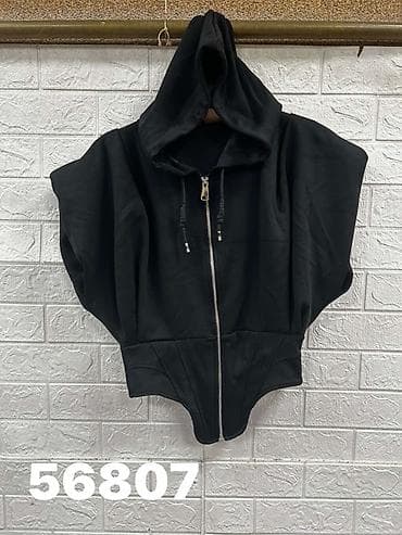 plasticna trska: ✅Crna ženska bezrukavna dukserica sa kapuljačom – 
✅2000 din — 3