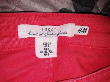 tople jakne za zimu: H&m uske farmerke, za oko 60-63kg,vel:38, kao nove, prelepa boja — 2