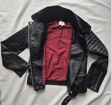 Women's Footwear: Biker jakna – Next - Materijal: crna veštačka koža sa izraženom — 2