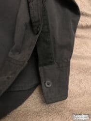 Homesuits: Shirt Long sleeves, L, XL, Giorgio Armani, color - Black, Cotton — 4