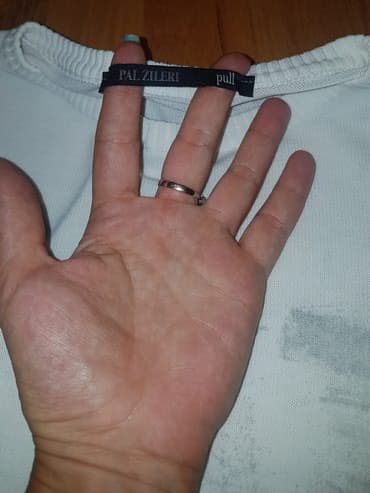 zara prsluk sa dva lica: Original Pal Zileri pull tanak beo pamucni letnji dzemper kao nov ! — 2