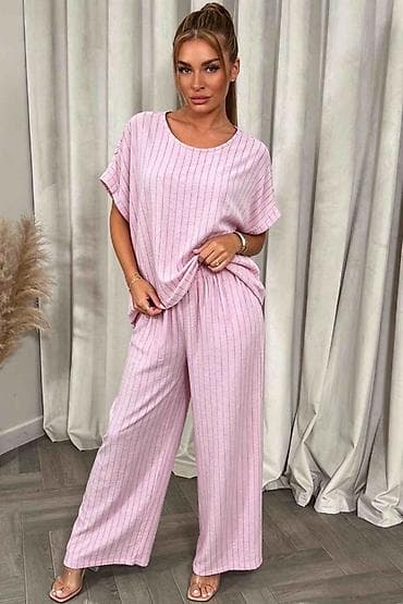 ✅Ženski komplet – široke pantalone i bluzica sa kratkim rukavima ✅2500 — 7