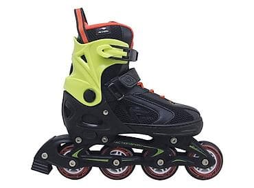 Senhai rolere L (40–43) – crno/neon zeleni, alu rama, ABEC-5, PU
