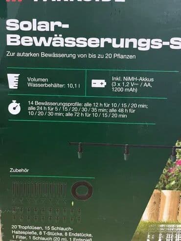 ger mašina za drvo: *** AKCIJA *** #2941 Solarni set za zalivanje PARKSIDE - PBSS1 A1; — 2