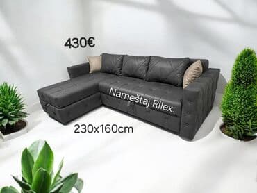 Ugaona garnitura – Nameštaj Rilex - Dimenzije: 230 x 160 cm - Cena — 8