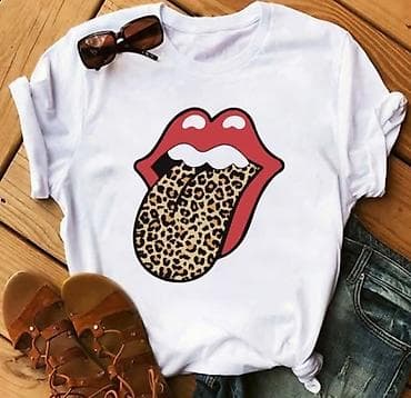 Women's T-shirts and tops: Majice sa printom,više motiva,u leopard dezenu. Boja osnove: bela — 3