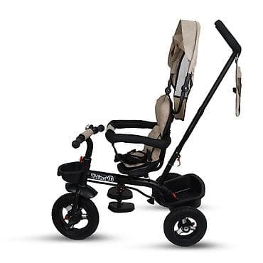 drvena hodalica za bebe: Jungle Trepunti tricikl – Beige Multifunkcionalni tricikl koji raste — 3