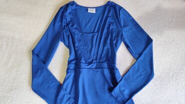 Women's Pants, Jeans, Shorts: Cache Cache S, color - Blue, Cocktail, Long sleeves — 4