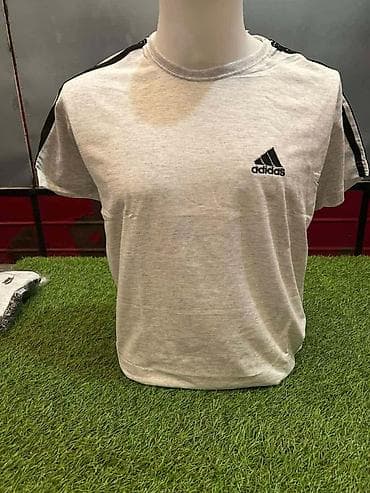 Pantalone: Men's T-shirt Adidas, bоја - Siva — 1