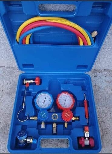 set alata u koferu: Alat za klime manometri i creva za punjenje klima 6000din Set alat — 1