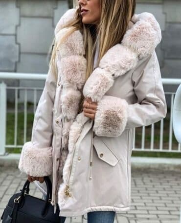 zenske perjane jakne sa prirodnim krznom: Hit parke postavljene krznom po super ceni - 6750 din - S, M, L, XL — 4