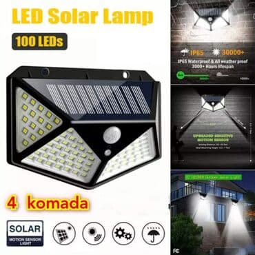 SOLARNI LED reflektor sa 100 LED sijalica i 3 režima rada - može i