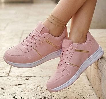 Ženske patike – puder roze - Boja: svetlo/puder roze sa zlatnim
