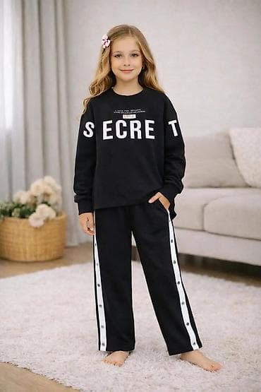 deda mraz i baba mrazica: Dečiji komplet trenerke “LITTLE SECRET” - Dvodellni set: dukserica i — 2