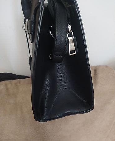 Lične stvari: Veoma lepa Birkinka Crna damska torba – klasičan tote/Birkin stil - — 4