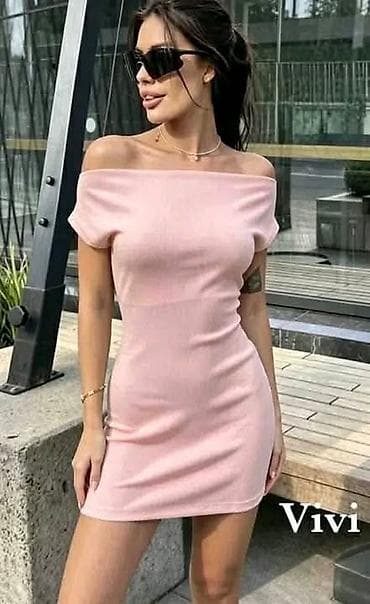 explosion haljine: Ženska mini haljina gola ramena za elegantam i zenstven izgled. - — 3
