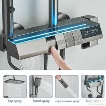 Ostali proizvodi za kuću: 01. Led digitalni tus Cena: 11099din Pametni sistem za tuširanje led — 2