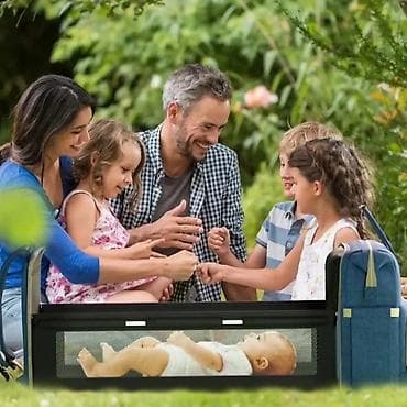 benetton za bebe: Multifunkcionalni ranac za mame i bebe – 2u1 torba + prenosivi — 5