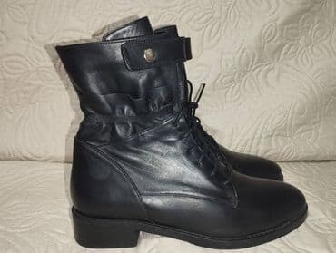 bež čizme od brušene kože: Ankle boots, 39 — 1
