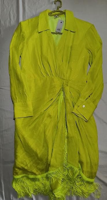 Ženska haljina River Island – model “Yellow Bright Ethnographic” M — 3