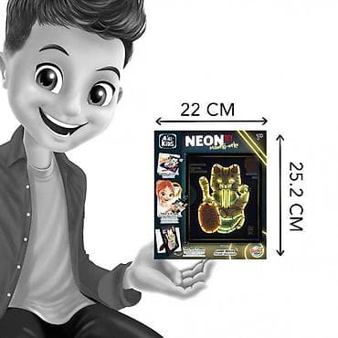slikanje po brojevima: Neonska slika set 106654 Buki – kreativni set za decu Neonska slika — 8