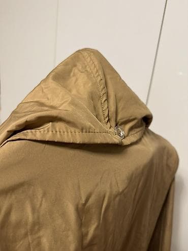 Dresses: Ženski dugi lagani mantil/parka u boji peska. - Kroj: ravna silueta — 8