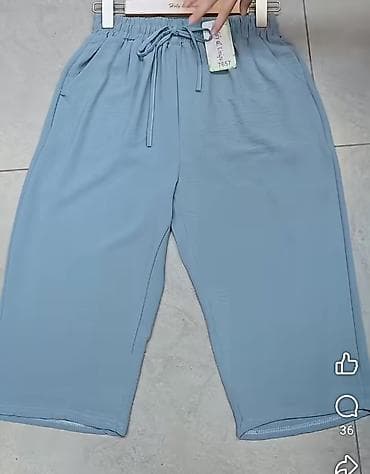 armani si: Pantalone siroke sa elastičnim pojasom i učkurom. - Boje: bež, roza — 8