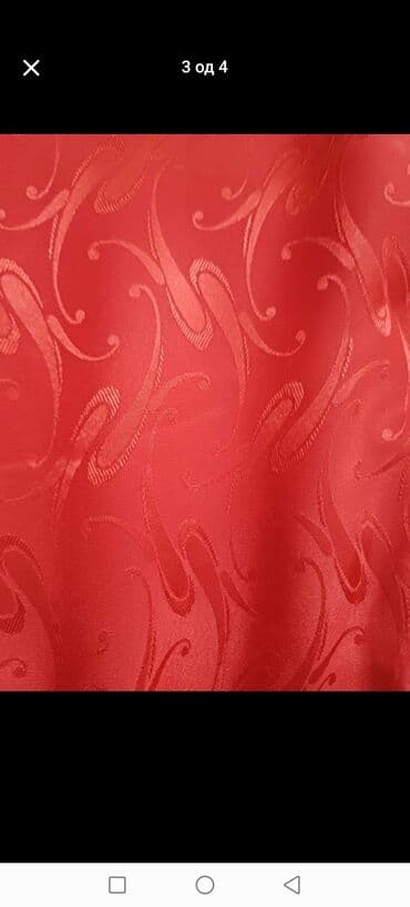 šantung svila haljine: Key M, bоја - Crvena, Koktel, klub, Dugih rukava — 3