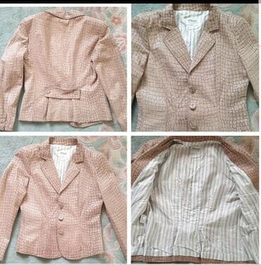 Sakoi: ARMANI collezioni ORIGINAL sako. Kozna jakna - blejzer. Bež boje — 5