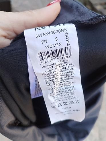 crne lakovane tasne: Koton ženske helanke – veličina S, nove. Materijal: 87% poliester, 13% — 4
