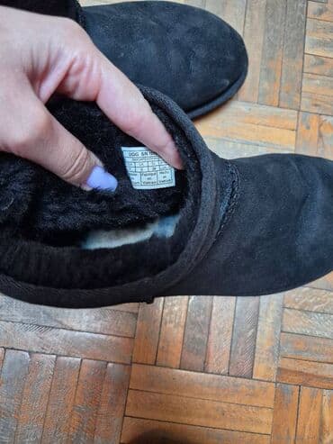 srpsko platno haljine: Ugg mini čizme, bоја - Crna, 38 — 6
