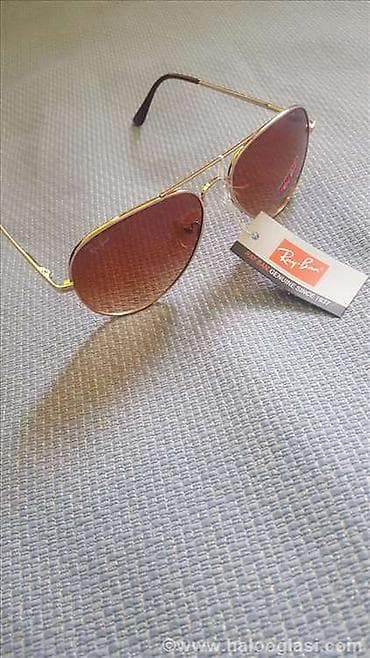 Ray Ban Aviator, Brown, Unisex, Nove. Brown Staklo i Zlatni Ram