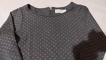 Haljine: Uska haljina sa sitnim tufnama - Boja: tamnosiva/ugalj s diskretnim — 5