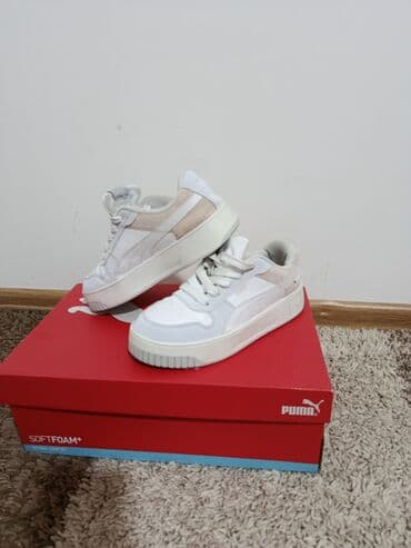 fors patike: Puma kožne patike – visoki (mid/high) model, bele boje. - Gornjište — 5