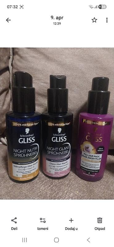 Set preparata za negu kose – GLISS i Garnier Sadržaj seta: -