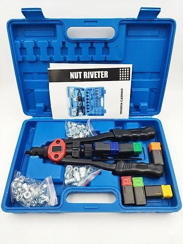 Set za postavljanje nitni matica (nut riveter) u koferu - Ručni alat