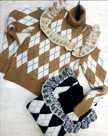 zara нови сад – слике: S, Wool, Geometrical, Plaid, color - Multicolored — 2