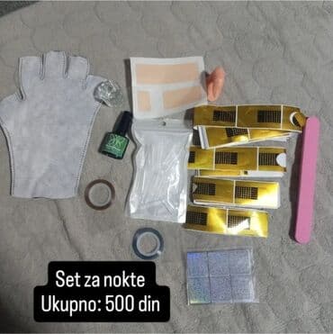Nega noktiju: Set za nokte – komplet za izgradnju i dekoraciju Sadrži: -