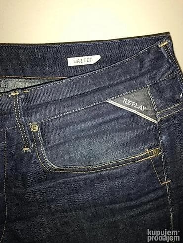 Odela: Original Replay farmerice 34 100% cotton Polustruk 47cm duzina — 5